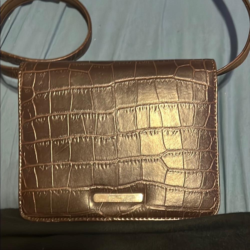Nine West | Vintage | Elegant Brown Crocodile-Embossed Women's Bag